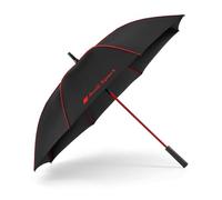 Audi 3122300100 - Paraguas automático, con logotipo de Audi, color negro y rojo, Negro, talla única, Moderno