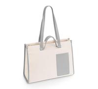 Audi 3152400100 - Bolso de la compra, color crema y gris, beige, talla única, Contemporáneo