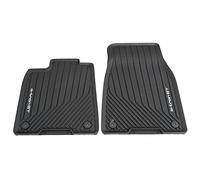 Audi 4J3061501041 - Alfombrillas para Todas Las Condiciones climáticas, 2 Alfombrillas de Goma Delanteras, Alfombras Coche, Esterilla Coche, con Texto e-Tron GT, Color Negro