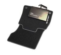 Audi 4KL061275MNO - Juego de 2 Alfombrillas de Terciopelo para Parte Delantera, Color Negro y Gris Acero, con Texto e-Tron