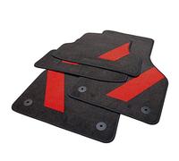 Audi 8 V1 061 271 Kit Un Color Interior Decorativo Textil tapetes para Suelo, Delantero/Trasero, Rojo