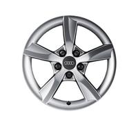 Audi 8 V5 071 496 8Z8 diseño de Rueda, llanta de Rotor de aleación de Aluminio en Invierno, 6,5 J X 40,6 cm, Color Plateado