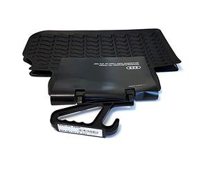 Audi 80A061511A041 Alfombrillas de Goma traseras, 2 Alfombrillas de Goma, para Todas Las Condiciones climáticas, sin Sistema de fijación