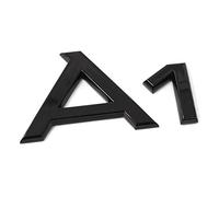 Audi 82A071803 Texto A1 Logo Negro Tuning Exclusive Black Edition Emblema autoadhesivo