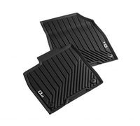 Audi 89B061501041 - Alfombrillas Delanteras para Todo Tipo de Clima, Alfombrillas de Goma, Color Negro, con Texto Q4