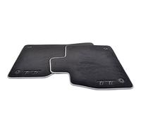 Audi 8s1061275mno Textil felpudos Premium Delantero Negro/Plata Gris TT/TTS 2 Unidades