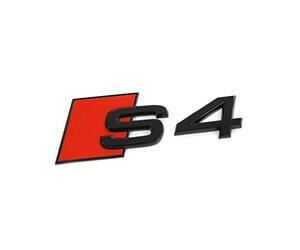 Audi 8W0071804 S4 Tuning Exclusive Black Edition Emblema Negro y Rojo
