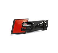 Audi 8W0071805 - Emblema S4 para Rejilla de radiador, Color Negro y Rojo