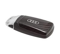 Audi 8W60712083Q0 - Embellecedor para Llave (Carbono, con Anillas, Solo para Llave 4M0959754 8W0959754 8S0959754 con Pasador Cromado)