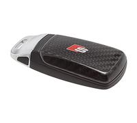 Audi 8W6071208C3Q0 - Embellecedor para Llave (Carbono, con Logotipo S), Solo para Llave 4M0959754 8W0959754 8S0959754 sin Pasador de Cromo