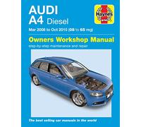 Audi A4 Diesel (Mar 08 - Oct 15) Haynes Repair Manual 08 to 65