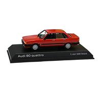 Audi A5-5809 Limousine 80 Quattro Modelo Coche 1:43 Miniatura Modelo Rojo