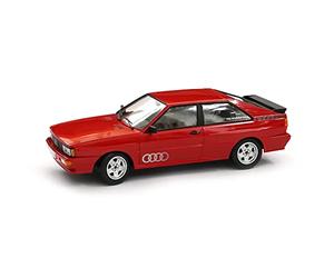 Audi A5-5893 Quattro Modelo Año 1980 Escala 1:18 Modelo en Miniatura, Rojo