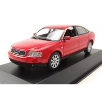 Audi A6 1997 Coche a Escala Rojo 1:43 Maxichamps