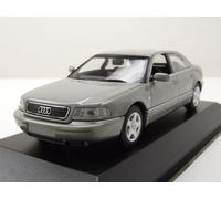Audi A8 1999 Plata Coche a Escala 1:43 Maxichamps