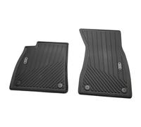 Audi Alfombrillas de Goma Original, TPE con 20% Material Reciclado, Compatible con A5/S5 B10 FU 2024+, con Logotipo Audi, Negro, Delanteras, Ajuste Específico