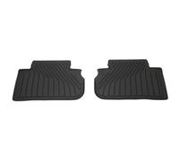 Audi Alfombrillas de Goma TPE, Compatible con Q5 GU y SQ5 GU Desde 2025, Juego de 2 Piezas, Negro, para Asientos Traseros, Ajuste Original