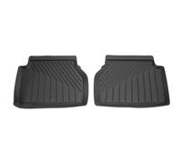 Audi Alfombrillas de Goma Traseras, TPE con 20% Material Reciclado, Compatible con A6 (C9 FN) Limousine y Avant Desde 2026, Juego de 2 Piezas, Negro