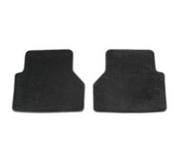Audi Alfombrillas de Velours Premium, Compatible con A6 (Typ C8 4A) y A7 (Typ C8 4K), Juego de 2 Piezas, Negro y Gris Acero, Antideslizante, Traseras