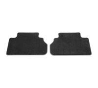 Audi Alfombrillas Premium de Velours, Compatible con Q5 (FY) y SQ5 (FY) Desde 2017, Juego de 2 Alfombrillas, Negro con Borde Gris Acero, Traseras