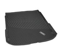 Audi Bandeja para Maletero Original, TPE con 20% Material Reciclado, Compatible con A6 Avant (C9 FN), con Anillos Audi en Contraste, Negro