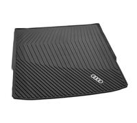 Audi Bandeja para Maletero Original, TPE con 20% Material Reciclado, Compatible con A6 Avant e-Tron y S6 Avant e-Tron Desde 2025, con Anillos Audi en Contraste, Negro