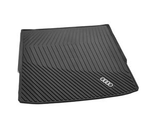 Audi Bandeja para Maletero Original, TPE con 20% Material Reciclado, Compatible con A6 Avant e-Tron y S6 Avant e-Tron Desde 2025, con Anillos Audi en Contraste, Negro