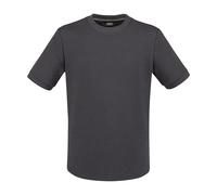 Audi - Camiseta de Manga Corta para Hombre, Cuello Redondo, Color Gris Oscuro, Talla L, Ajuste Casual, diseño de Anillos 3D, 82% algodón, 18% poliéster