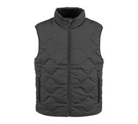 Audi - Chaleco acolchado para hombre, color negro, talla L, 92% poliéster, 8% elastano, impermeable, moderno