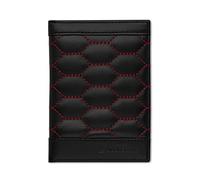 Audi collection 3152201500, Billetes de Coche, Funda de Piel con función RFID, Color Negro y Rojo, diseño Deportivo de Audi Unisex Adulto, Talla única