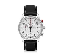 Audi collection cronógrafo Reloj de Pulsera Anillos Logo Hombre Plata/Blanco 3102200100