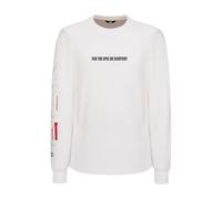 Audi Kaipola 86 - Camiseta de Manga Larga Unisex de Corte Ancho, Color Blanco, Talla L, 100% algodón, con puños y Datos técnicos
