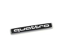 Audi Letras Originales Quattro En La Parte Posterior Logotipo del Emblema Exterior PortoN Trasero Cromado Negro 8R0853737A2Zz