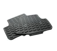 Audi Original Q2 Goma felpudos Allwetter Alfombras Alfombrillas de Goma de 2 Piezas Trasera Negro 81 a061511 041