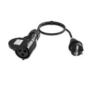 Audibax A-SC-CEE3P-25 Cable Adaptador Schuko Macho a CEE 16A 3P Hembra 1 m, Cable H07RN-F 3x2,5 mm², IP44 para Camping y Eventos