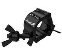 Audibax ACP-354075BK - Garra para Truss con Diámetro 35-40mm - Gancho para Truss con una Carga Máxima de 75kg - Abrazadera para Luces de Escenario - Clamp para Fijación de Cabeza Móvil