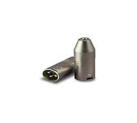 Audibax Adaptador XLR Macho a Mini Jack Stereo Hembra - Adaptador de Conexión para Cable - Convertidor para Auriculares, Altavoces, Amplificador, Mezclador de Audio