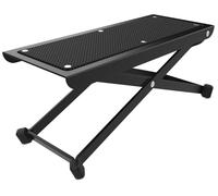 Audibax AGS017 - Reposapíes de Guitarra Ajustable - Pedal de Hierro Resistente y Robusto - 6 Posiciones de Altura Sencillas de Ajustar - Gran Estabilidad - Almohadilla Antideslizante