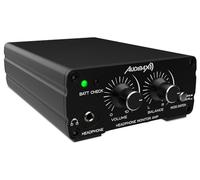 Audibax AHP-200A - Amplificador de Auriculares HiFi - Compatible con Teléfonos MP3 MP4 Laptops - Amplificador de Auriculares Portátiles de 3,5 mm - Interruptor de Cambio Entre Mezclas Estéreo y Mono