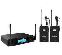 Audibax AWM 202 Sistema Inalámbrico Micrófono Lavalier de 2 Canales UHF