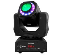 Audibax Boston 60 - Cabeza Móvil para Discoteca Con Anillo LED - Luz DJ - Foco Profesional Móvil - Cuenta Con 1 Luz de 60W y Anillo de Colores - Flash Discoteca