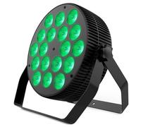 Audibax Dallas 180 Mk2 - Foco LED para Discoteca - Foco Profesional Móvil - Equipado con 18 Luces LED RGBW de 10W - Sincornización con Música - Modo Automático - Conexión DMX de 8 Canales