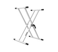 Audibax Onyx 130 White Soporte Premium Desmontable Tijera Doble para Teclado (Yamaha, Casio, Roland, Korg)