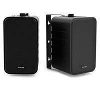 Audibax PR-42 Black Altavoces Estantería HiFi y Sonorización Negros con Soportes de Pared