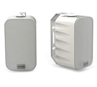 Audibax PR-42T White - Altavoces Pasivos de Estantería HiFi - Pareja de Altavoces Estereo de 2 Vías - Sonorización de 75W - Soporte de Pared Incluido - Altavoces con Woofer de 4"