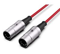 Audibax Pro Cable Midi Profesional 3 Metros Rojo