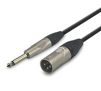 Audibax Pro Cable XLR Macho a Jack Mono 90 cm Negro