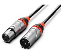 Audibax Pro Cable XLR Macho a XLR Hembra 6 Metros Negro