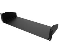 Audibax Pro Rack Shelf 2U - Bandeja de Estante de 2U para Rack de 19 Pulgadas - Balda de 150 mm de Fondo - Bandeja Fija Armario Rack de Servidores - Fabricado en Acero - Capacidad 15 kg