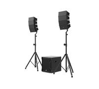 Audibax Seattle 500 - Conjunto de Altavoces Estéreo de Sistema PA - Line Array Compacto - Sistema de Columna Activo - Potencia de Subwoofer 300W RMS y Altavoces de 100W+100W RMS - Conexión Bluetooth